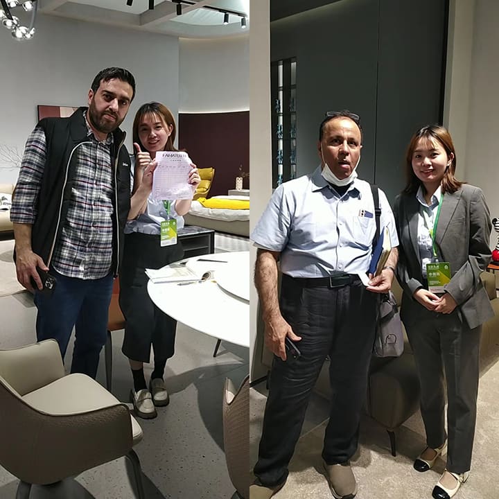 Buyers and partners in the ATTICO CASA showroom