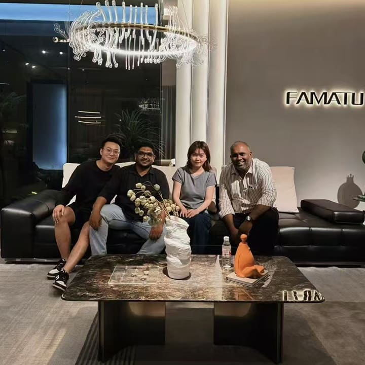 Buyers and partners in the ATTICO CASA showroom