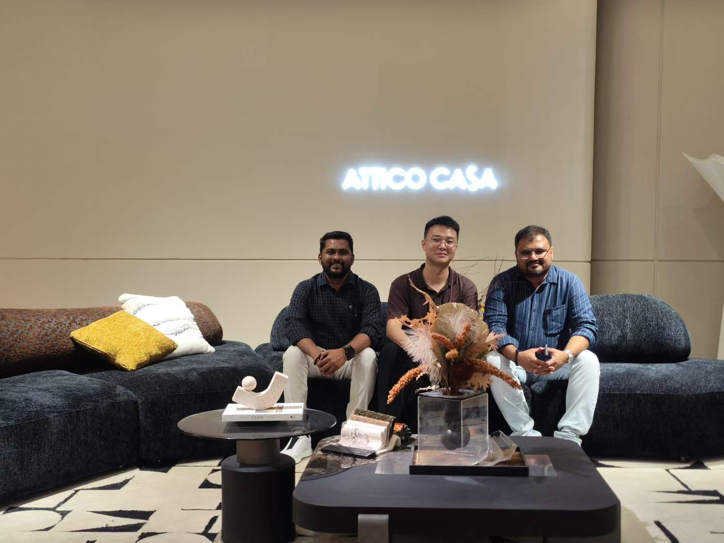 Buyers and partners in the ATTICO CASA showroom