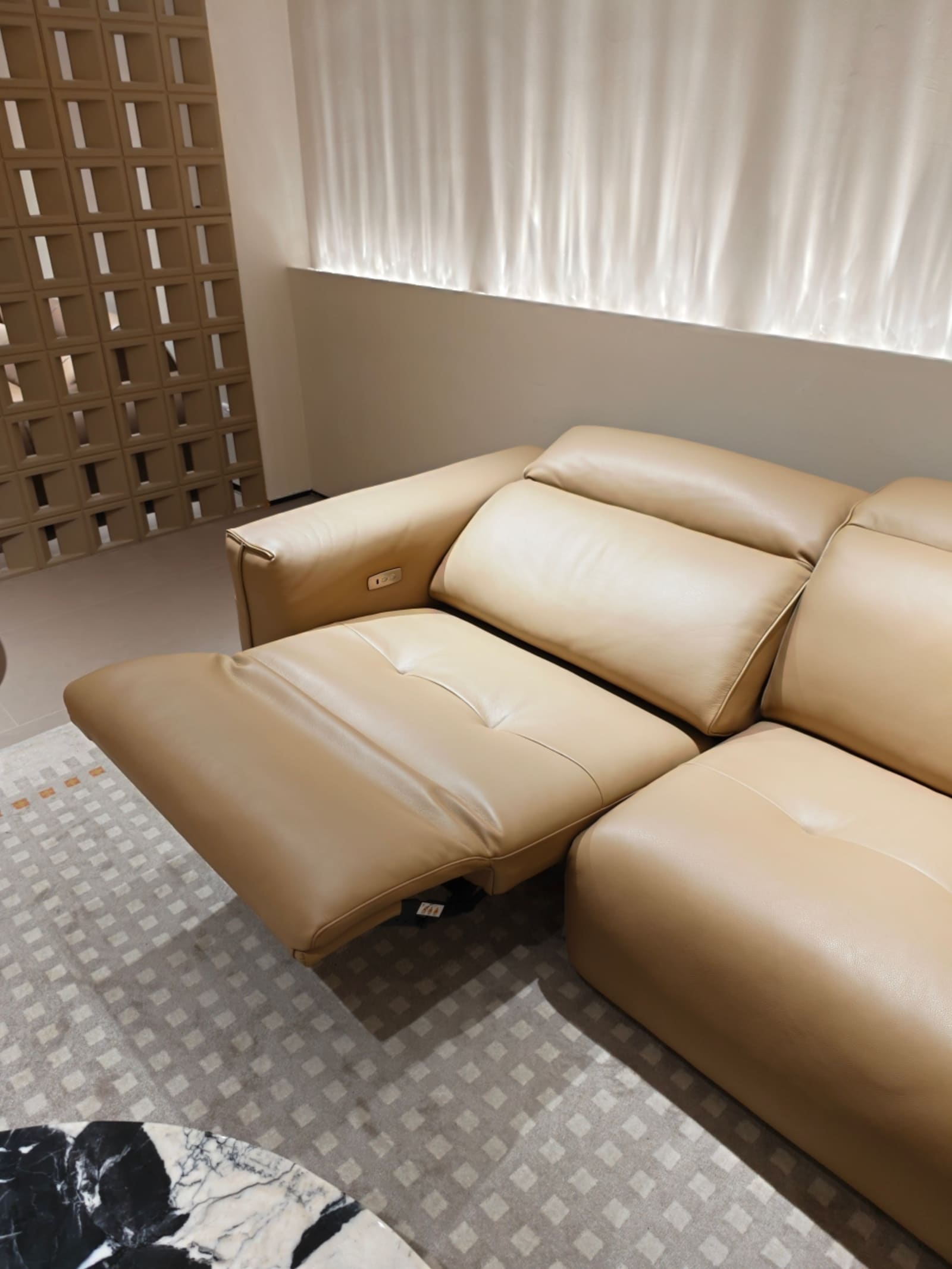 Functional Modular Leather Sectional Sofa D073 7