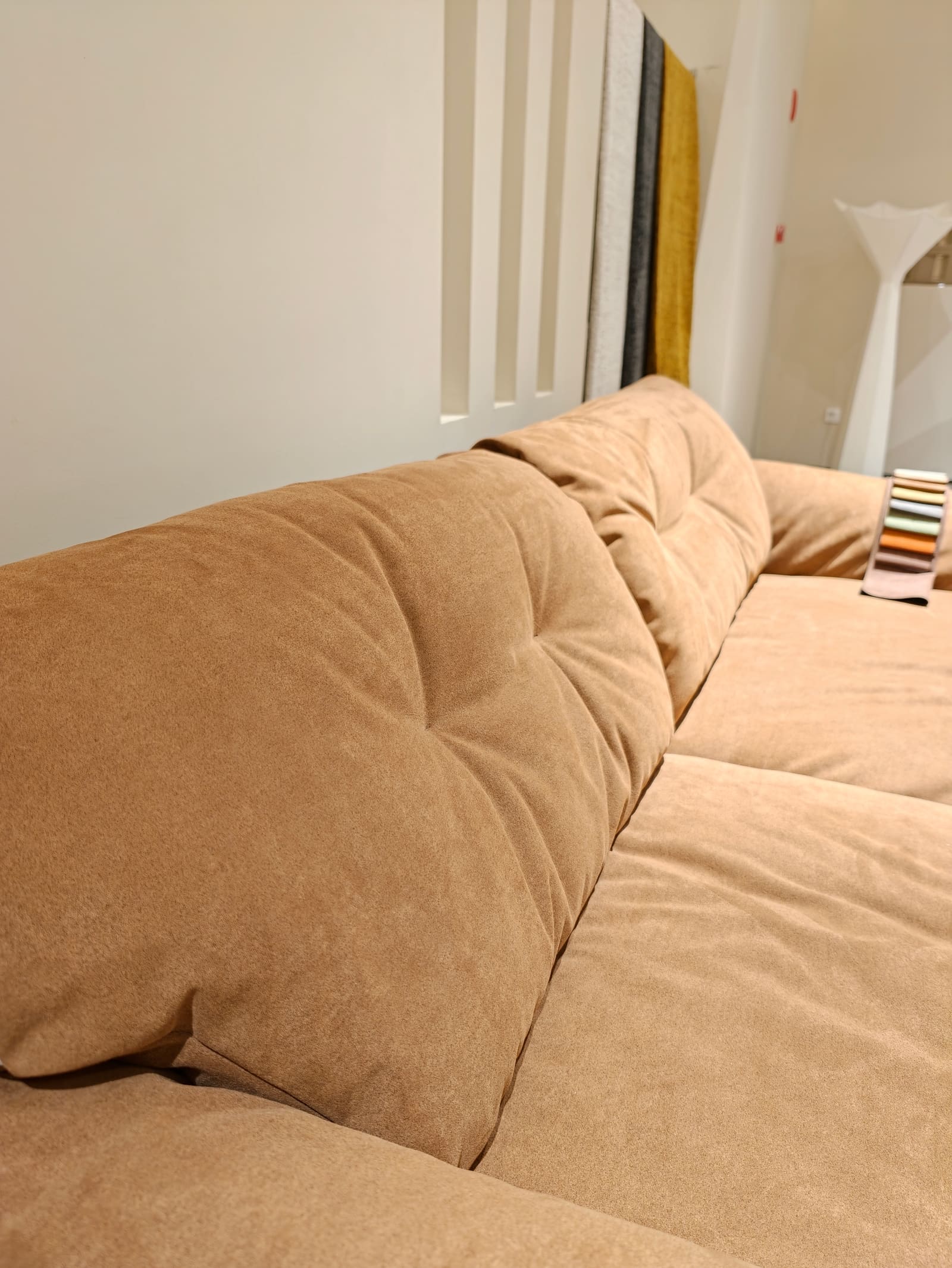 Suede Fabric Modular Two-Seater Sofa D076 11