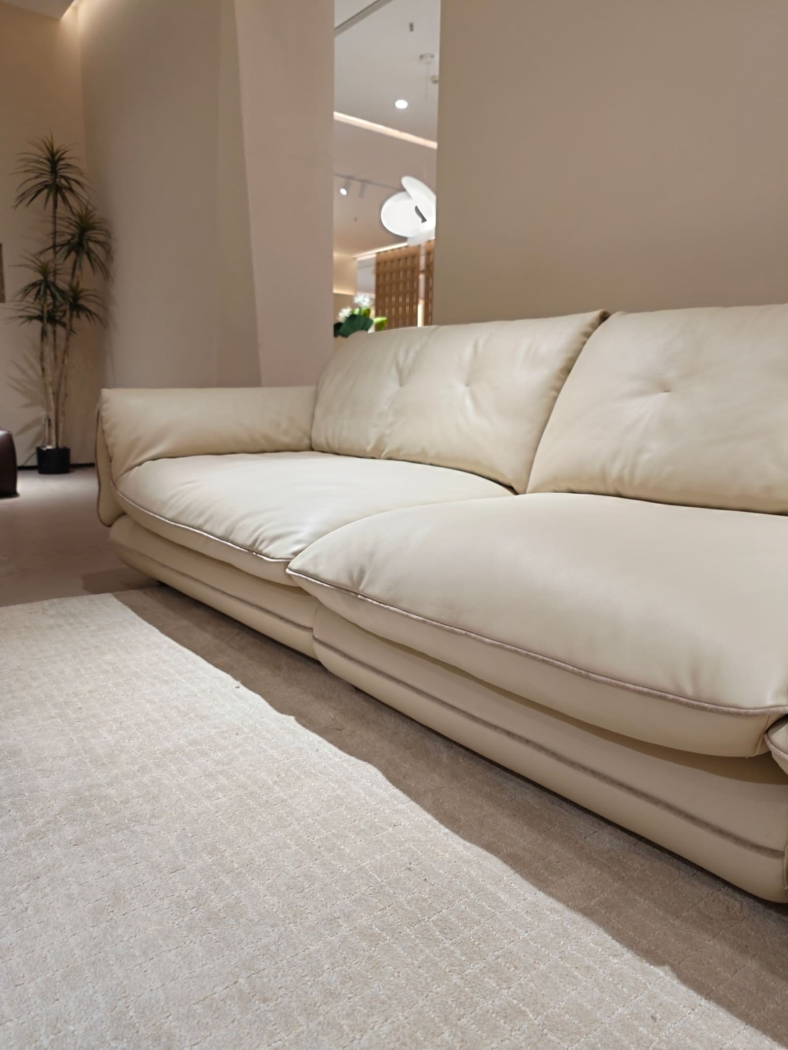 Top-Grain Leather Four-Seater Modular Sofa D076 5