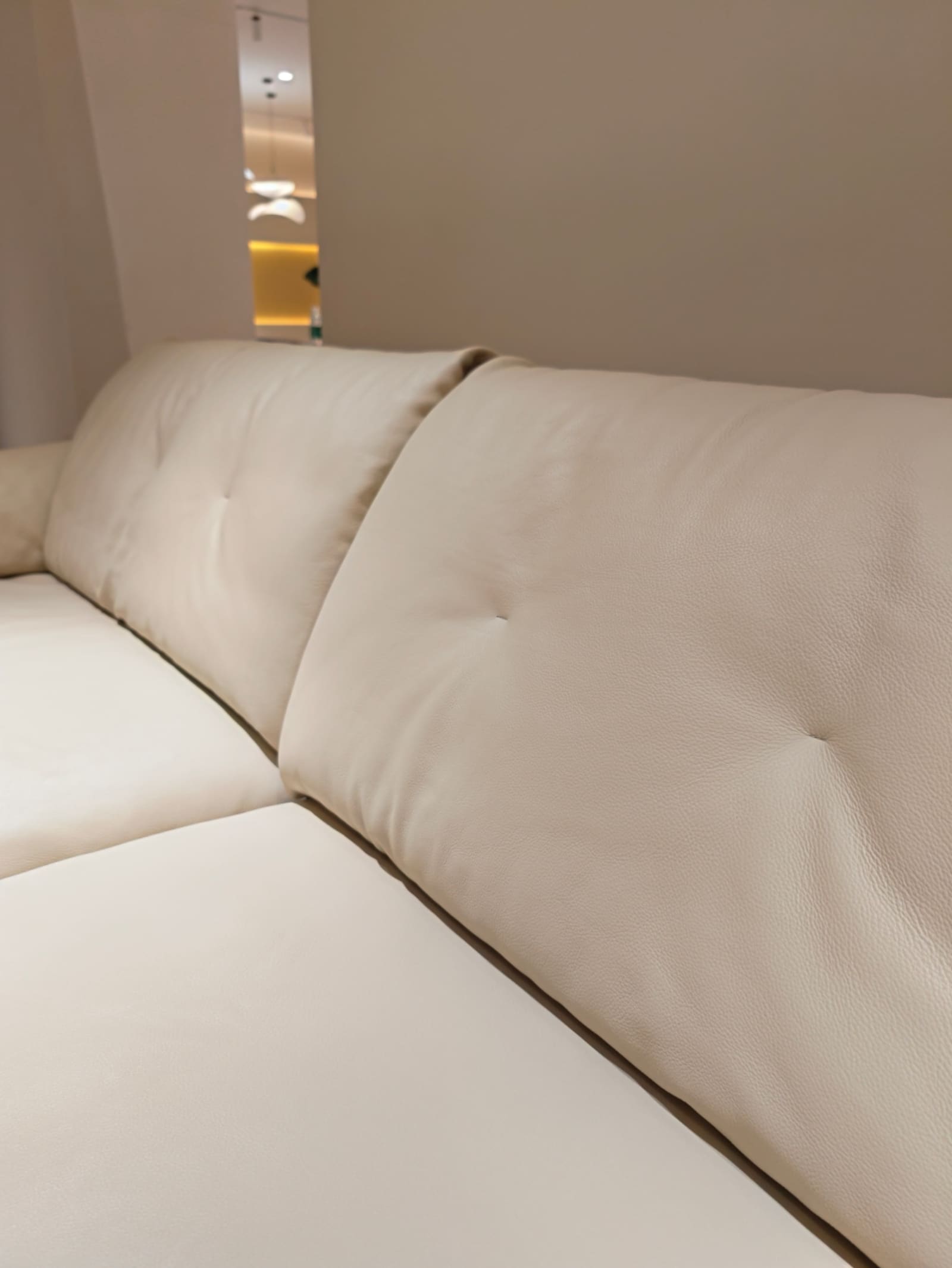 Top-Grain Leather Four-Seater Modular Sofa D076 7