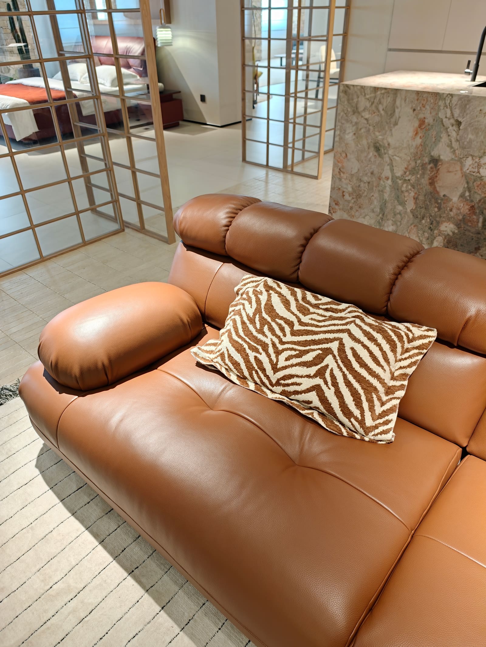 Modern Modular Leather Sectional Sofa with Chaise HD2442B 9